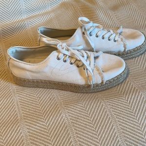 Tretorn White Sneaker Espadrilles, size 10, new, never worn